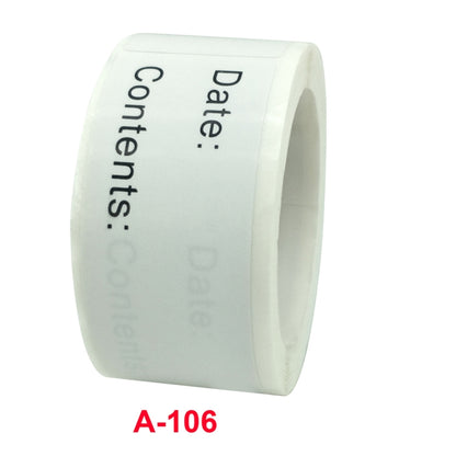 10 ชิ้นม้วนบ้านครัวอาหารทำเครื่องหมายฉลากสติกเกอร์วันที่, 1 x 3 inch