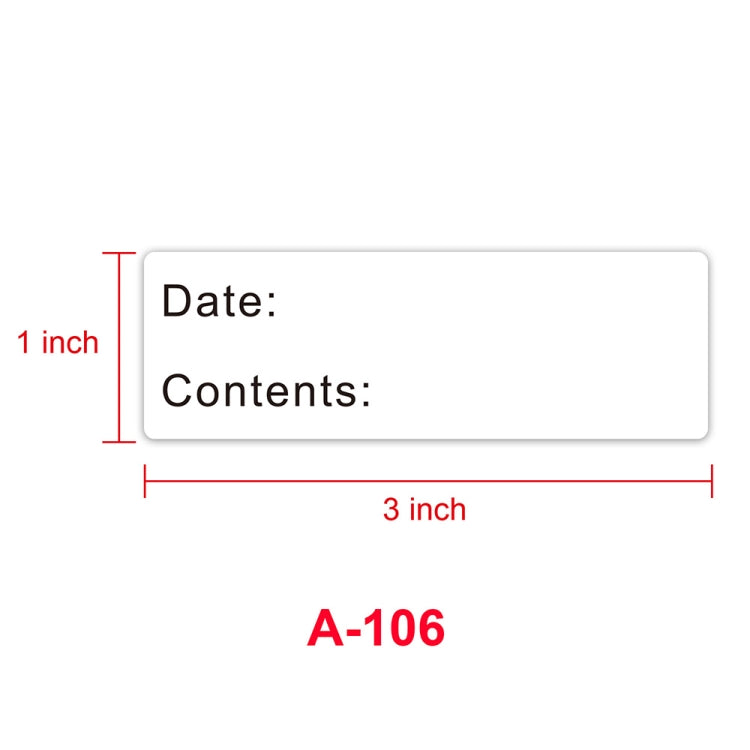 10 ชิ้นม้วนบ้านครัวอาหารทำเครื่องหมายฉลากสติกเกอร์วันที่, 1 x 3 inch