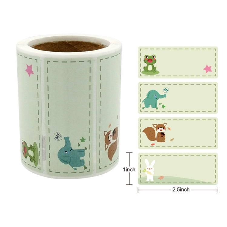 ป้ายชื่อสติ๊กเกอร์เด็กประถม, 1x2.5 Inch