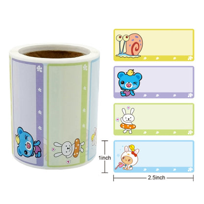 ป้ายชื่อสติ๊กเกอร์เด็กประถม, 1x2.5 Inch