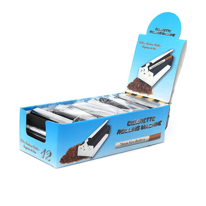 เครื่องทำบุหรี่โลหะอัตโนมัติ 5 ชิ้นพร้อมฝาปิด, 7.3x2.6x2cm