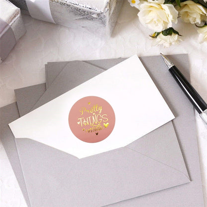 5 PCS ซองจดหมายสติกเกอร์ของขวัญตกแต่งสติกเกอร์ปั๊ม, C-01 Sticker