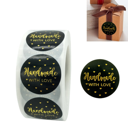 สติ๊กเกอร์ทำมือทรงกลม 5 ชิ้นสติ๊กเกอร์อบขนม Hot Golden Label, C-1 Sticker