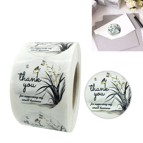 3 ชิ้นสติกเกอร์ดอกไม้ซองจดหมายสติกเกอร์ปิดผนึกขอบคุณฉลาก, K-16-38 Sticker