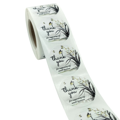 3 ชิ้นสติกเกอร์ดอกไม้ซองจดหมายสติกเกอร์ปิดผนึกขอบคุณฉลาก, K-16-38 Sticker