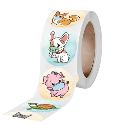 3 ชิ้นสติ๊กเกอร์รางวัลของเล่นเด็กเครื่องเขียนตกแต่งฉลาก, K-43 2.5cm / 1inch