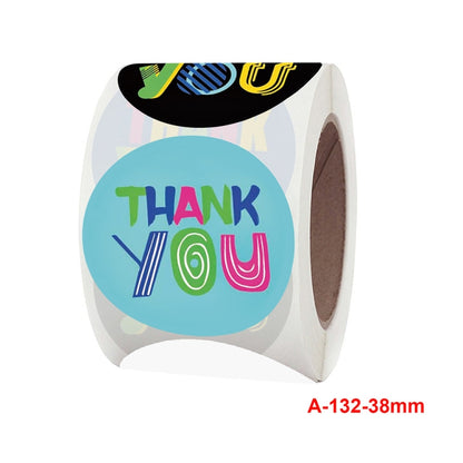3 ชิ้นขอบคุณสติกเกอร์ 8 รูปภาพงานแต่งงานอุปกรณ์ตกแต่งป้าย, A-132-38mm Sticker