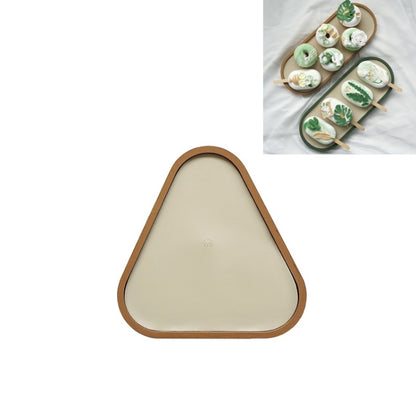 เดสก์ท็อปถาดเก็บตื้น Sundries ถาดถาดแสดงเครื่องประดับ, , Oval (Warm Brown), , Triangle (Warm Brown), , Round (Warm Brown), , Oval (Dark Green), , Triangle (Dark Green), , Round (Dark Green), , Oval (Green Lotus), , Triangle (Green Lotus)               ...