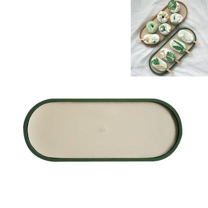 เดสก์ท็อปถาดเก็บตื้น Sundries ถาดถาดแสดงเครื่องประดับ, , Oval (Warm Brown), , Triangle (Warm Brown), , Round (Warm Brown), , Oval (Dark Green), , Triangle (Dark Green), , Round (Dark Green), , Oval (Green Lotus), , Triangle (Green Lotus)               ...