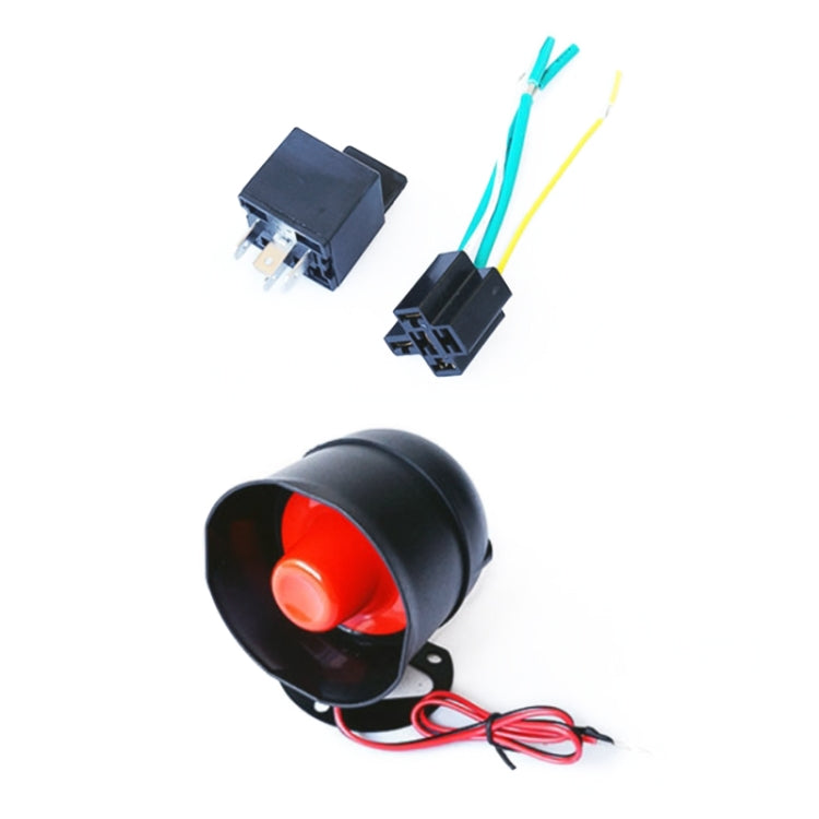 2 ชุด Universal เสียงและแสงรถยนต์ 12V ระบบเตือนภัยรถ Bullet Key รีโมทคอนโทรล, Sound And Light Car Alarm