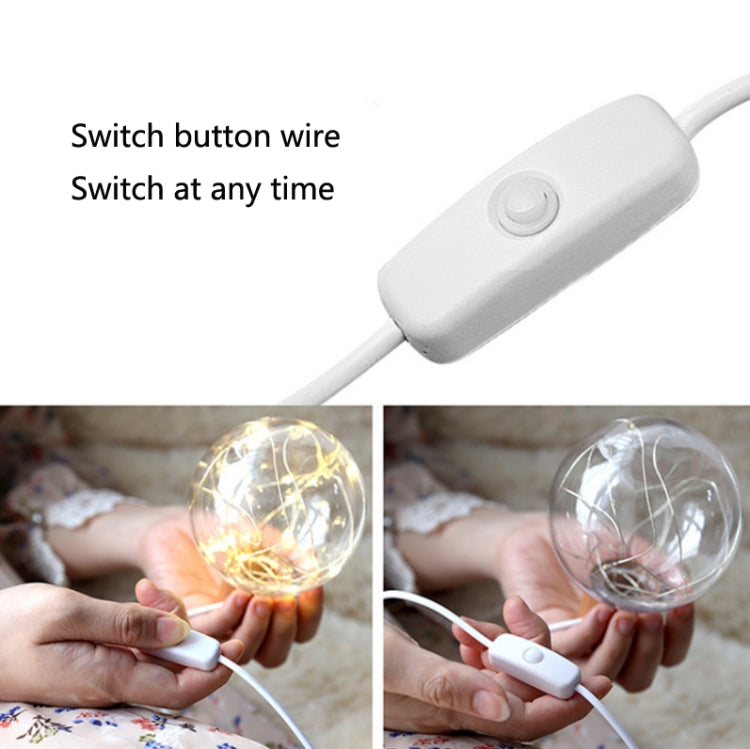 Star Moon Night Light USB ฐานไม้ LED บรรยากาศ, Round Base