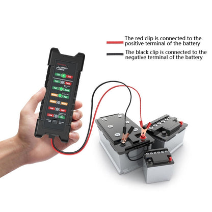 YAWOA BM410 เก็บเครื่องทดสอบแบตเตอรี่ 12V/24V โหลดทดสอบ LED สมาร์ทรถเครื่องทดสอบแบตเตอรี่คลิป, BM410