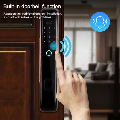 สมาร์ท Wifi ป้องกันการโจรกรรมลายนิ้วมือรหัสผ่านล็อคโทรศัพท์มือถือการควบคุมระยะไกลล็อคประตูอิเล็กทรอนิกส์ล็อคการ์ดแม่เหล็ก, SM-SL808 Automatic Black, SM-SL808 Automatic Bronze