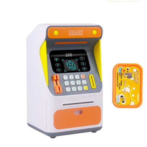 การจำลองการจดจำใบหน้าตู้ ATM ตู้นิรภัยจำลองรหัสผ่านตู้เซฟเงินกลิ้งอัตโนมัติ, Orange (Battery Version), Blue (Battery Version), Orange (Charging Version), Blue (Charging Version)