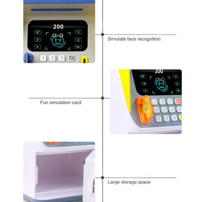 การจำลองการจดจำใบหน้าตู้ ATM ตู้นิรภัยจำลองรหัสผ่านตู้เซฟเงินกลิ้งอัตโนมัติ, Orange (Battery Version), Blue (Battery Version), Orange (Charging Version), Blue (Charging Version)