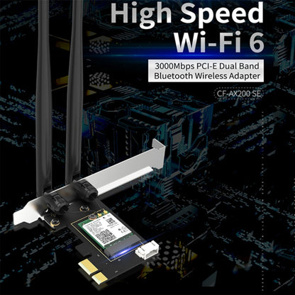 CF-AX200 SE 3000Mbps PCI-E การ์ดเครือข่ายไร้สาย Bluetooth ความถี่คู่ความถี่คู่