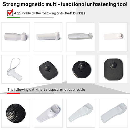 15000GS Universal Anti-Theft Strong Deduction อุปกรณ์ป้ายเสื้อผ้าแม่เหล็กหัวเข็มขัดซูเปอร์มาร์เก็ตอุปกรณ์รักษาความปลอดภัย, 12000GS