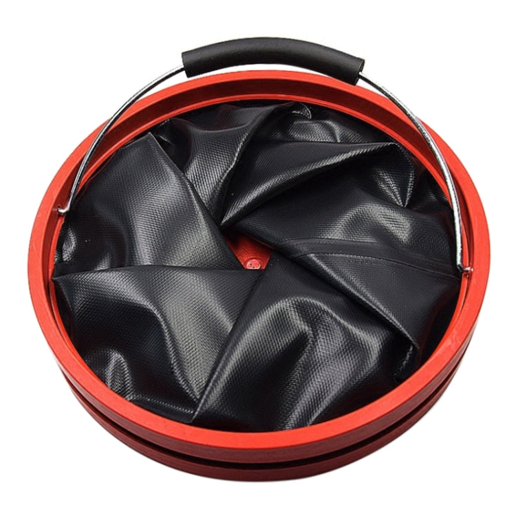 ล้างรถพับ Telescopic Bucket รถในครัวเรือนมัลติฟังก์ชั่นกลางแจ้งแบบพกพาถัง, 12L Folding Telescopic Bucket