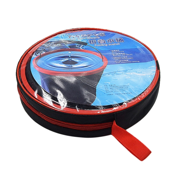 ล้างรถพับ Telescopic Bucket รถในครัวเรือนมัลติฟังก์ชั่นกลางแจ้งแบบพกพาถัง, 12L Folding Telescopic Bucket