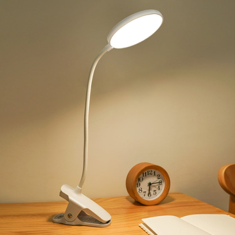 LED โคมไฟตั้งโต๊ะแบบหนีบ USB โคมไฟข้างเตียงป้องกันดวงตา, Plug-in, Charging 800mAh