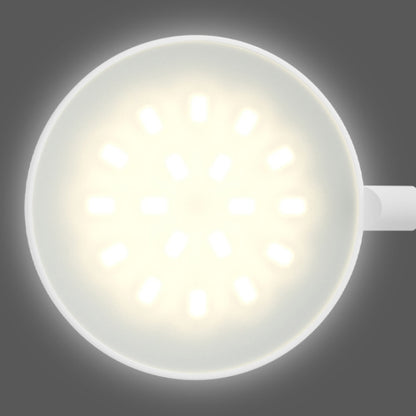 LED โคมไฟตั้งโต๊ะแบบหนีบ USB โคมไฟข้างเตียงป้องกันดวงตา, Plug-in, Charging 800mAh