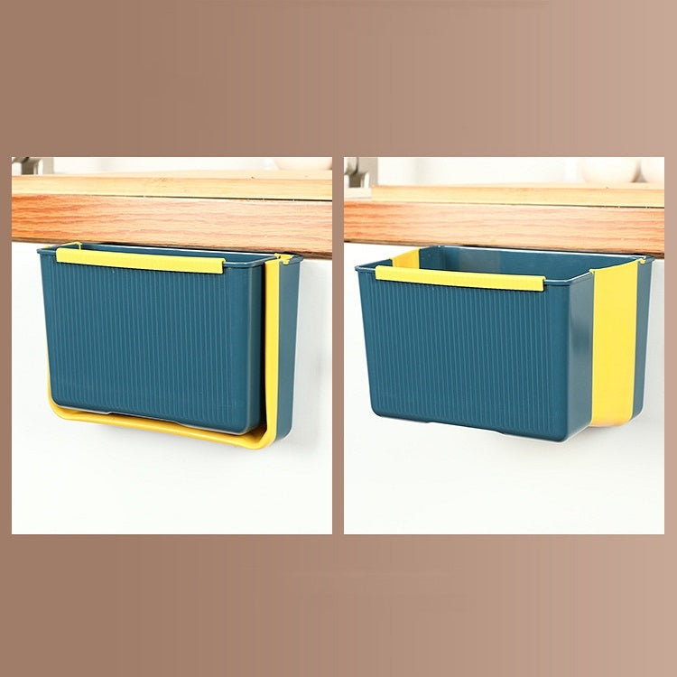 ห้องครัวแบบพกพาคัดแยกถังขยะพับติดผนัง, Wall-Mounted (Blue), Wall-Mounted (Gray)