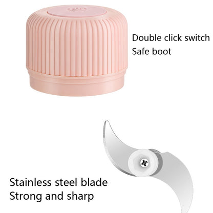 ครัวเรือนเครื่องตัดผักไฟฟ้า USB กระเทียม Masher Baby Mini เครื่องทำอาหารอาหารเสริมทารกเครื่อง, 250ml, 100ml + 250ml, 100ml
