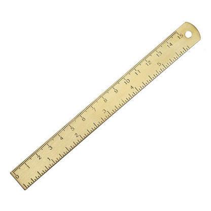 4 ชิ้นทองเหลืองย้อนยุควาดไม้บรรทัดวัดเครื่องมือ, 0-10cm Isosceles Triangle Ruler, 0-10cm Right Angle Triangle Ruler, 0-15cm Wave Ruler, 0-15cm Ruler, 0-18cm Ruler, 0-120mm Caliper Single Scale, 0-180 Degree Protractor, 0-120mm Caliper Double Scale