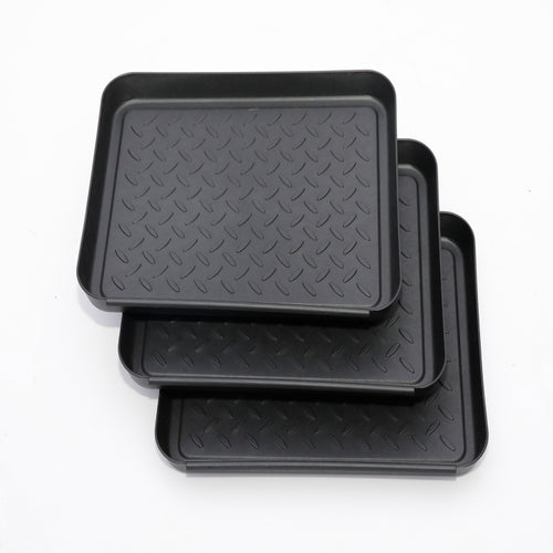 3 ชิ้นพลาสติกมัลติฟังก์ชั่ถาดถาดรองเท้าถาดให้อาหารสัตว์เลี้ยง, Pet Feeding Tray