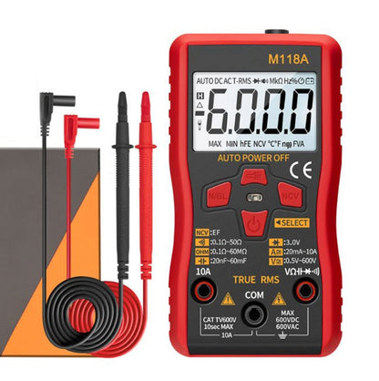 ANENG M118A มัลติมิเตอร์แบบช่วงอัตโนมัติความแม่นยำสูง Multi-Function Small Electrician Instrumentation Digital Universal Meter