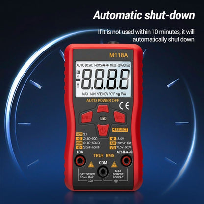 ANENG M118A มัลติมิเตอร์แบบช่วงอัตโนมัติความแม่นยำสูง Multi-Function Small Electrician Instrumentation Digital Universal Meter