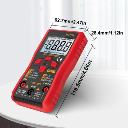 ANENG M118A มัลติมิเตอร์แบบช่วงอัตโนมัติความแม่นยำสูง Multi-Function Small Electrician Instrumentation Digital Universal Meter