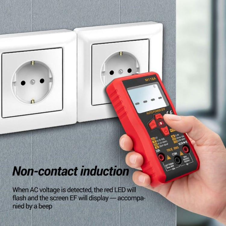 ANENG M118A มัลติมิเตอร์แบบช่วงอัตโนมัติความแม่นยำสูง Multi-Function Small Electrician Instrumentation Digital Universal Meter