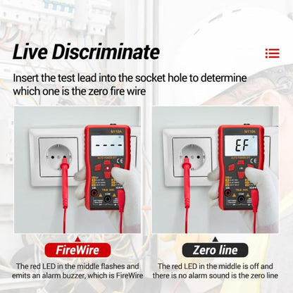 ANENG M118A มัลติมิเตอร์แบบช่วงอัตโนมัติความแม่นยำสูง Multi-Function Small Electrician Instrumentation Digital Universal Meter
