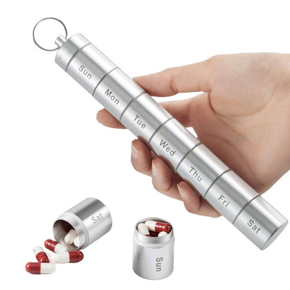 กล่องยาโลหะอลูมิเนียมอัลลอยด์แบบแยกส่วนกันน้ำ 7 วัน, Pill Box