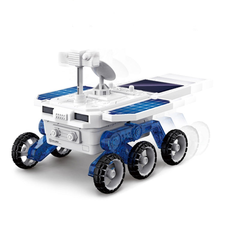 เด็ก DIY Solar Mars Exploration รถของเล่นปริศนาวิทยาศาสตร์การศึกษาประกอบ 4 ล้อไฟฟ้ารุ่น, Solar Mars Exploration Car Toy