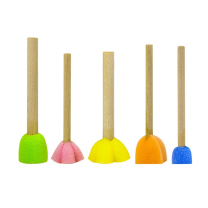 10 แพ็คฟองน้ำแสตมป์ DIY รายการ Graffiti สำหรับเด็ก, 10 Packs Mushroom Stick