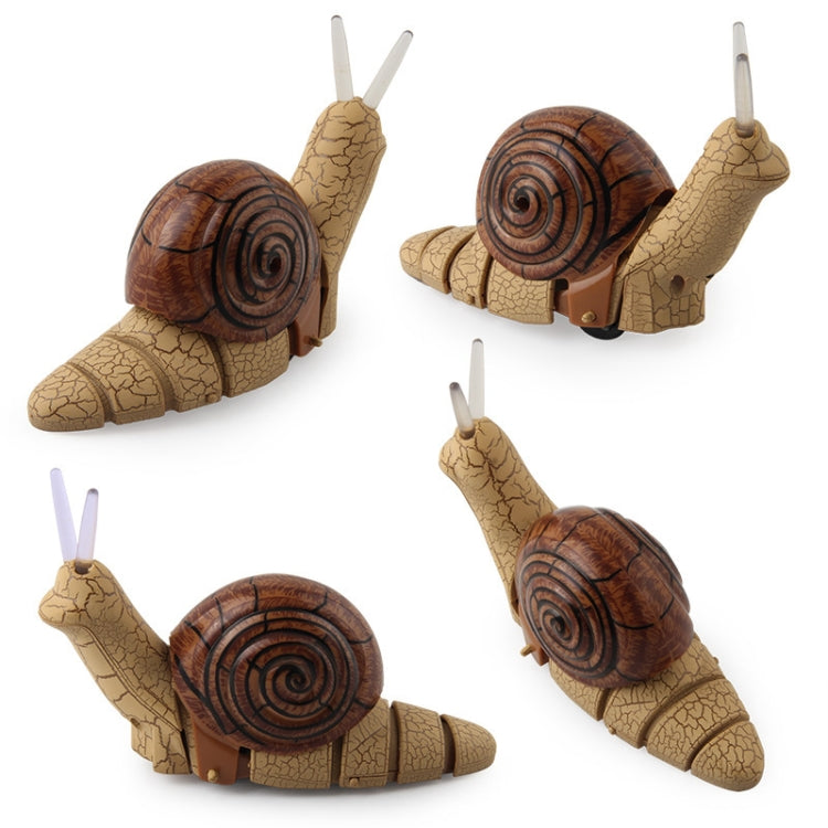 7701 เด็กไฟฟ้าอินฟราเรดรีโมทคอนโทรลหอยทากจำลองสัตว์เลี้ยงหากิน, Snail(Gray), Snail(Brown)