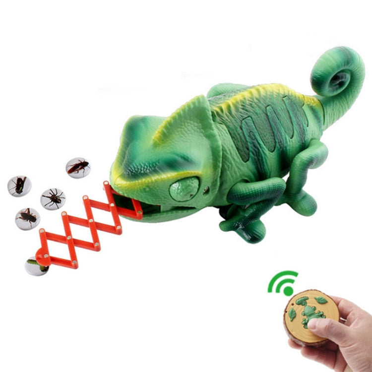 8888 เด็กรีโมทคอนโทรลอินฟราเรดไฟฟ้า Crawling Chameleon สีสันการหายใจ Light Tricky ของเล่น, Chameleon