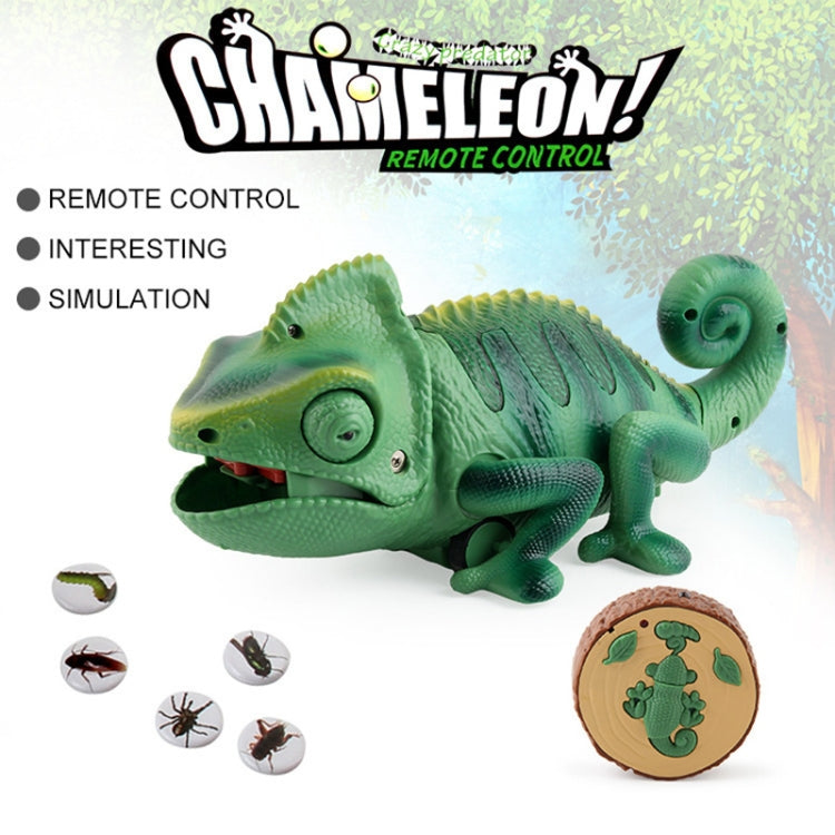 8888 เด็กรีโมทคอนโทรลอินฟราเรดไฟฟ้า Crawling Chameleon สีสันการหายใจ Light Tricky ของเล่น, Chameleon