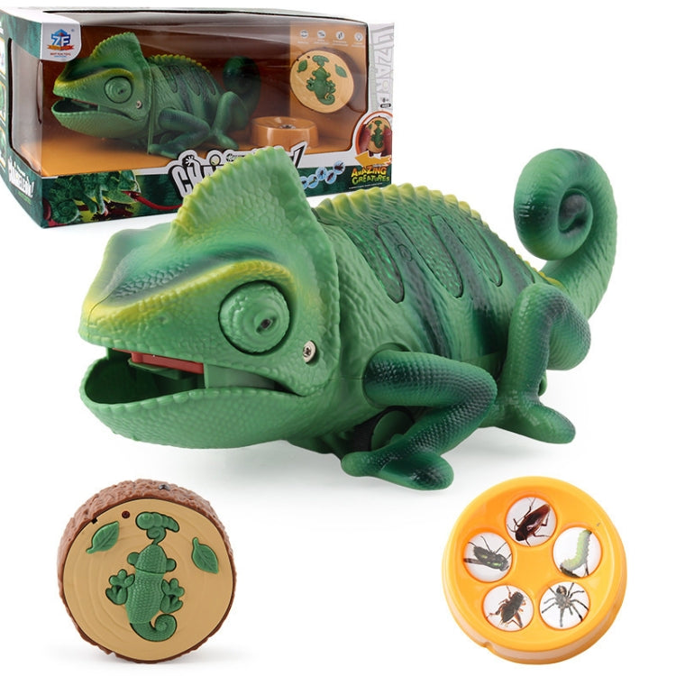 8888 เด็กรีโมทคอนโทรลอินฟราเรดไฟฟ้า Crawling Chameleon สีสันการหายใจ Light Tricky ของเล่น, Chameleon