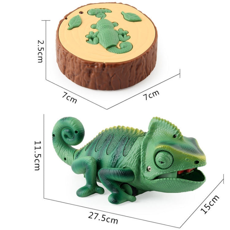 8888 เด็กรีโมทคอนโทรลอินฟราเรดไฟฟ้า Crawling Chameleon สีสันการหายใจ Light Tricky ของเล่น, Chameleon