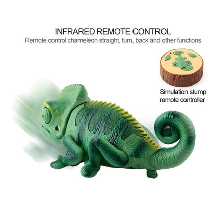 8888 เด็กรีโมทคอนโทรลอินฟราเรดไฟฟ้า Crawling Chameleon สีสันการหายใจ Light Tricky ของเล่น, Chameleon