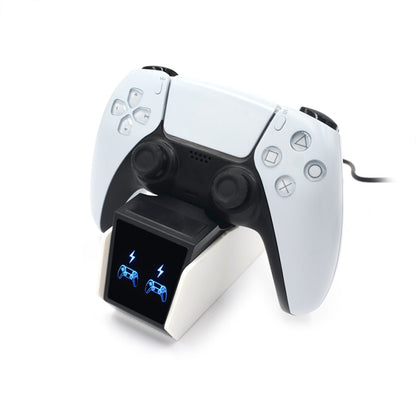 iPega SND-462 Handle Contact Double Charger เกม Handle Charger สำหรับ PS5, SND-462(US Plug), SND-462((EU Plug)