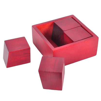 ของเล่นเพื่อการศึกษาไม้คลาสสิกสำหรับผู้ใหญ่ 2 ชิ้น, Block Puzzle