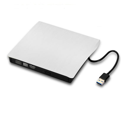 Slim ภายนอก USB 3.0 DVD RW CD Writer Drive Burner Reader Player สำหรับแล็ปท็อปพีซี, Brushed Texture DVD(W)
