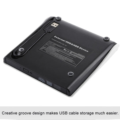 Slim ภายนอก USB 3.0 DVD RW CD Writer Drive Burner Reader Player สำหรับแล็ปท็อปพีซี, Brushed Texture DVD(W)