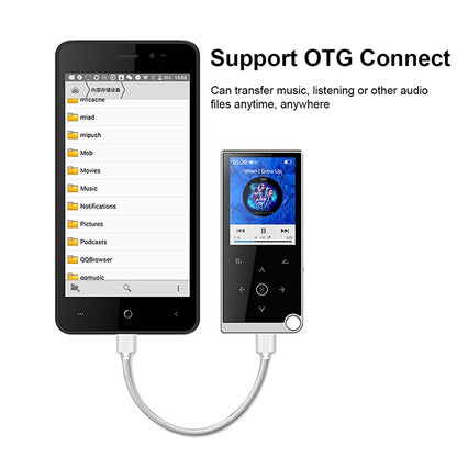 เครื่องเล่นเพลง MP4 / MP3 Lossless แบบสัมผัสขนาด 2.4 นิ้ว รองรับ E-Book / นาฬิกาปลุก / ตั้งเวลาปิดเครื่อง, 4GB without Bluetooth, 8GB without Bluetooth, 16GB without Bluetooth, 4GB Bluetooth Version, 8GB Bluetooth Version, 16GB Bluetooth Version