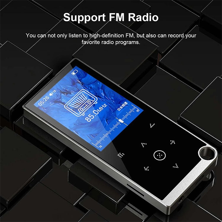 เครื่องเล่นเพลง MP4 / MP3 Lossless แบบสัมผัสขนาด 2.4 นิ้ว รองรับ E-Book / นาฬิกาปลุก / ตั้งเวลาปิดเครื่อง, 4GB without Bluetooth, 8GB without Bluetooth, 16GB without Bluetooth, 4GB Bluetooth Version, 8GB Bluetooth Version, 16GB Bluetooth Version