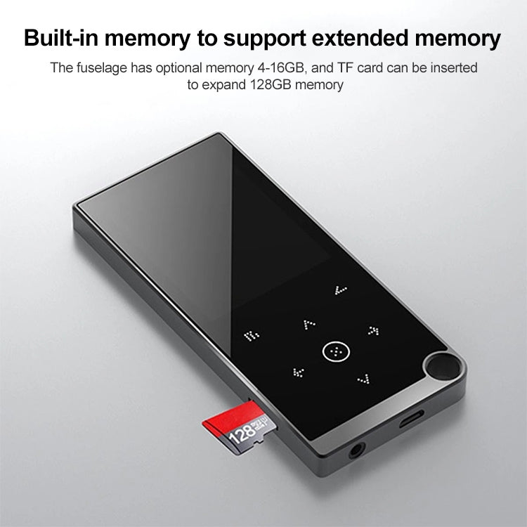 เครื่องเล่นเพลง MP4 / MP3 Lossless แบบสัมผัสขนาด 2.4 นิ้ว รองรับ E-Book / นาฬิกาปลุก / ตั้งเวลาปิดเครื่อง, 4GB without Bluetooth, 8GB without Bluetooth, 16GB without Bluetooth, 4GB Bluetooth Version, 8GB Bluetooth Version, 16GB Bluetooth Version